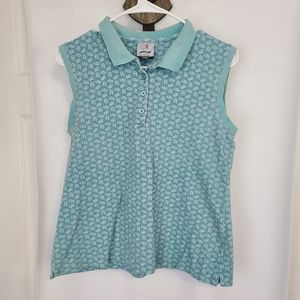 (1005) Ativa Woman's Activewear Workout Shirt, Size: Large Color: Seafoam Green